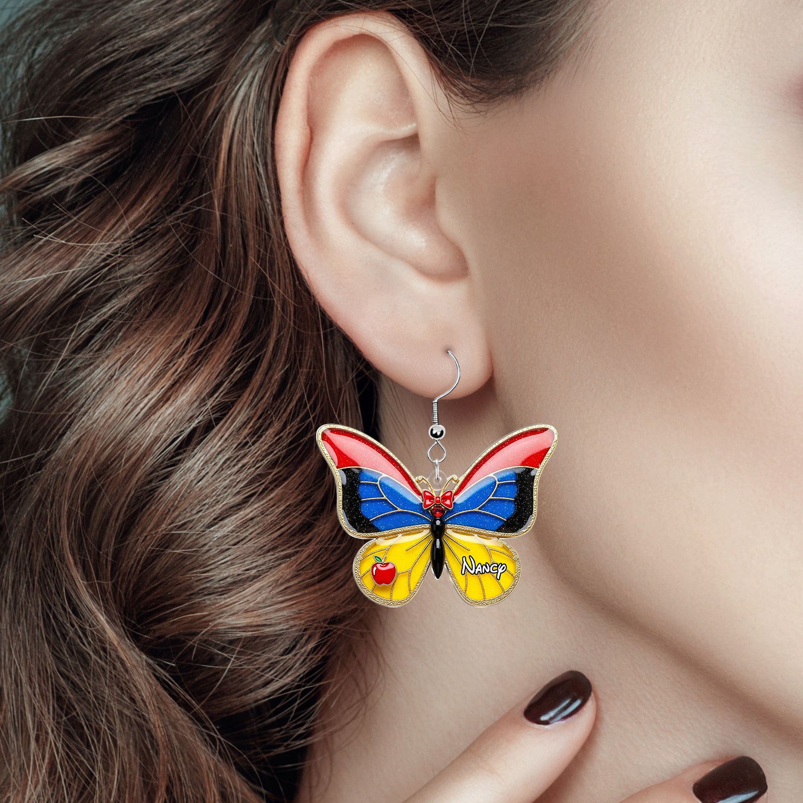 Cartoon Princess Earrings - Personalized Gifts For Her 03nati130625 - Earrings - GoDuckee