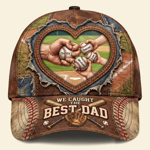 Best Catch Baseball Dad Cap - Personalized Gift For Dads 04NATI060526 - Caps - GoDuckee