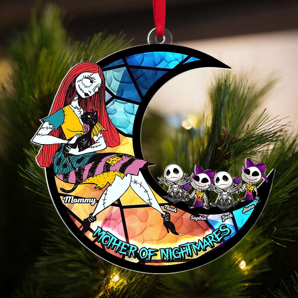 Personalized Gift For Mom Christmas Ornament Mother Of Nightmares 02OHTI071024 - Ornament - GoDuckee