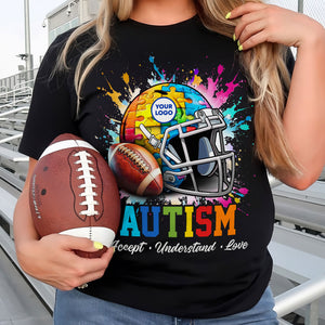 Personalized Gifts For Autism Football Shirt 04huti200225 - Shirts - GoDuckee