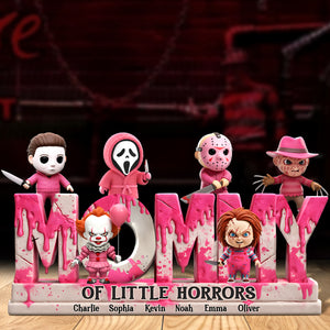 Personalized Gifts For Mom Plaque Mama Of Little Horrors 01qhti140425 - Shaped Plaques - GoDuckee