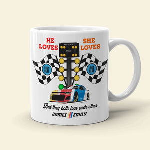 Racing Car Design Custom Coffee Mug