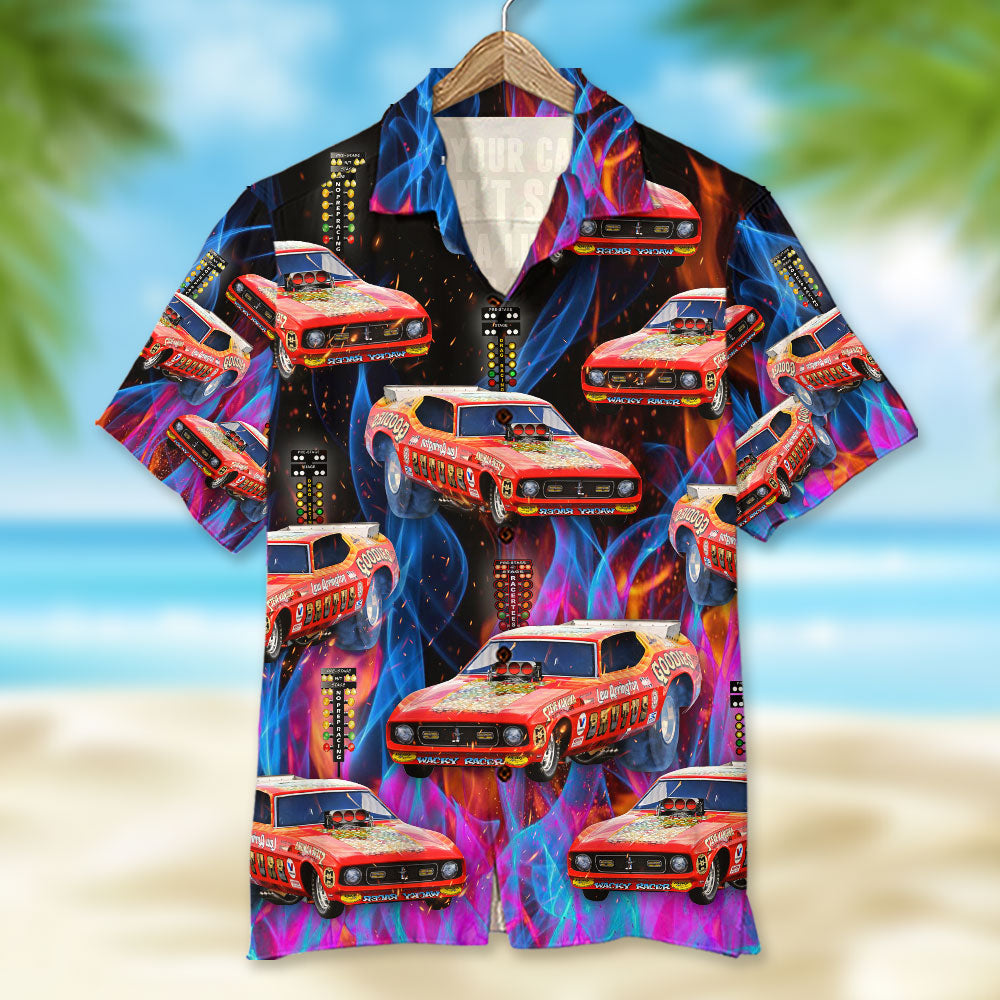 If Your Car Doesn't Scare You A Little It's Not Fast Enough, Gift For Racing Cars, Personalized Hawaiian Shirt, Custom Car Image Hawaiian Shirt, Summer Gift - Hawaiian Shirts - GoDuckee
