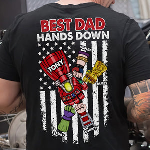 Best Dad Hands Down TT-02HUTI180523HA Personalized Shirt - Shirts - GoDuckee