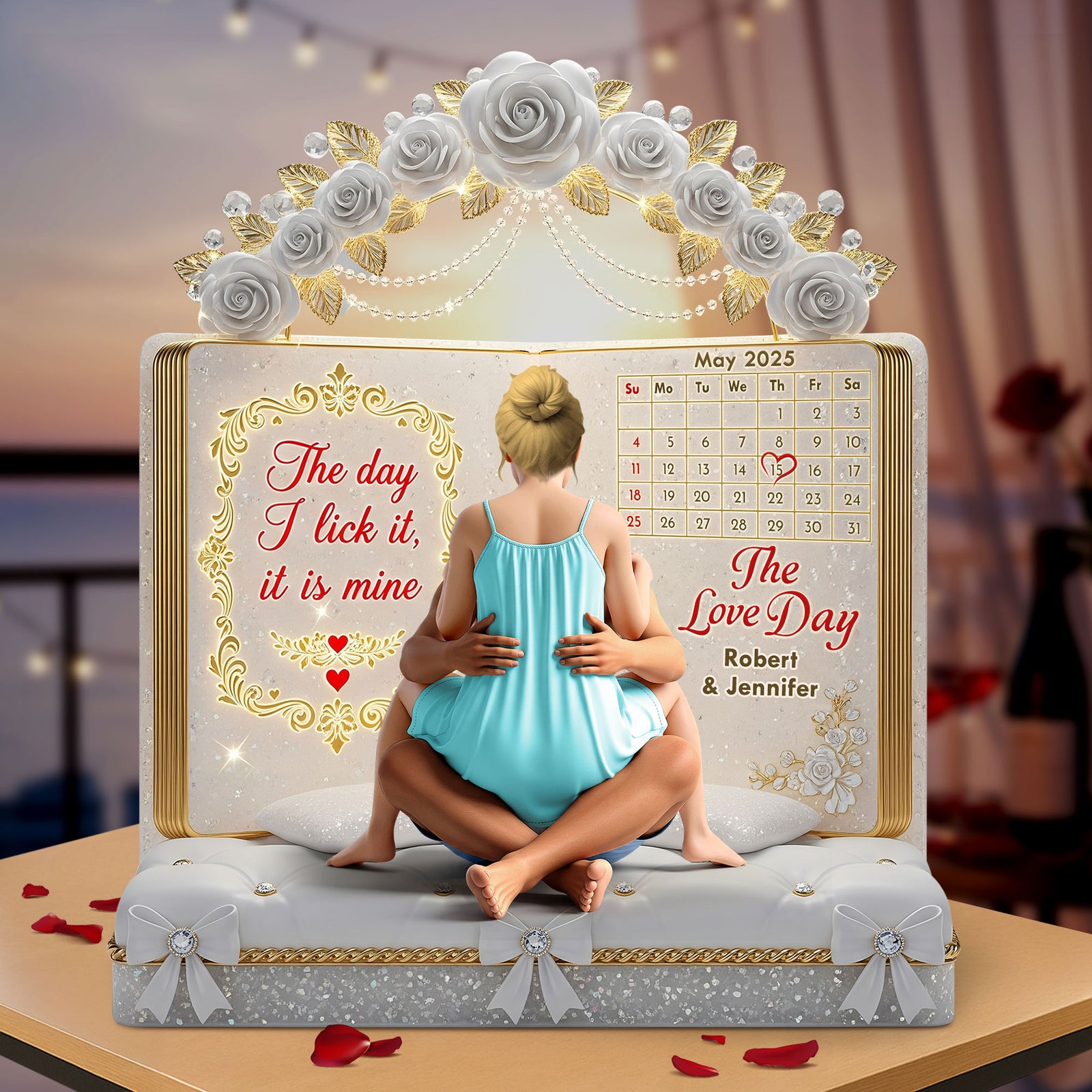 Naughty Couple Plaque - Personalized Gifts For Couple 03ohti260625 - Shaped Plaques - GoDuckee