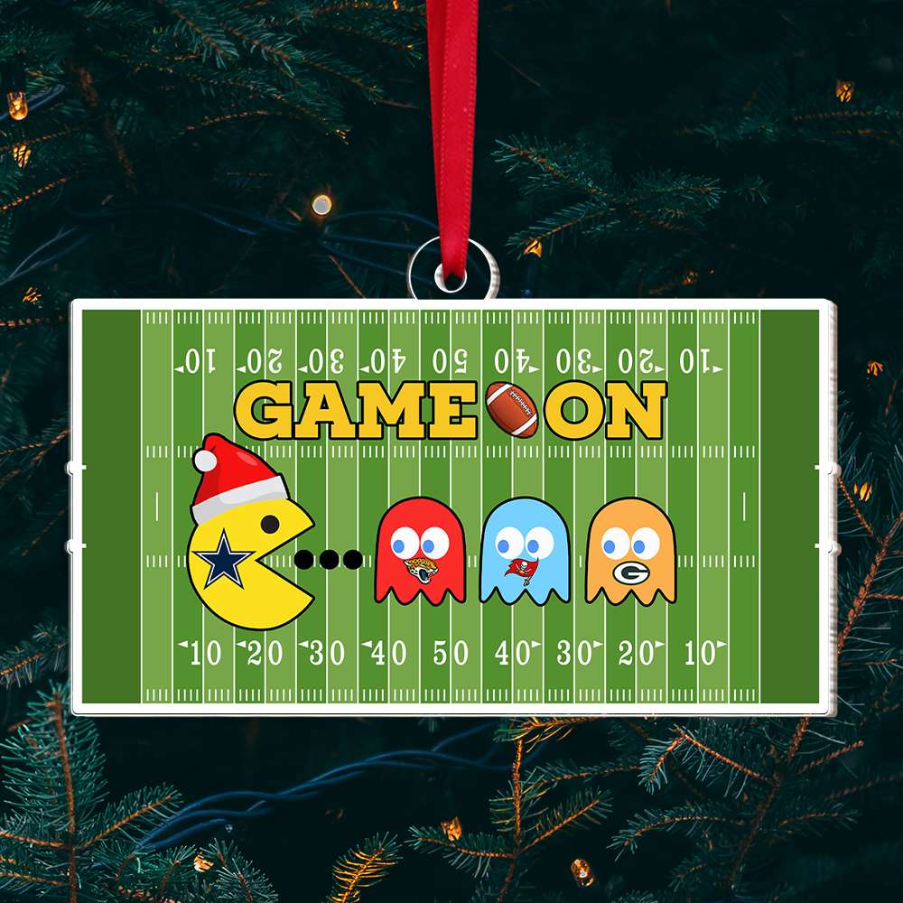 Game On, Gift For Football Lover, Personalized Acrylic Ornament, Football Game Ornament, Christmas Gift 01HTTI070923 - Ornament - GoDuckee