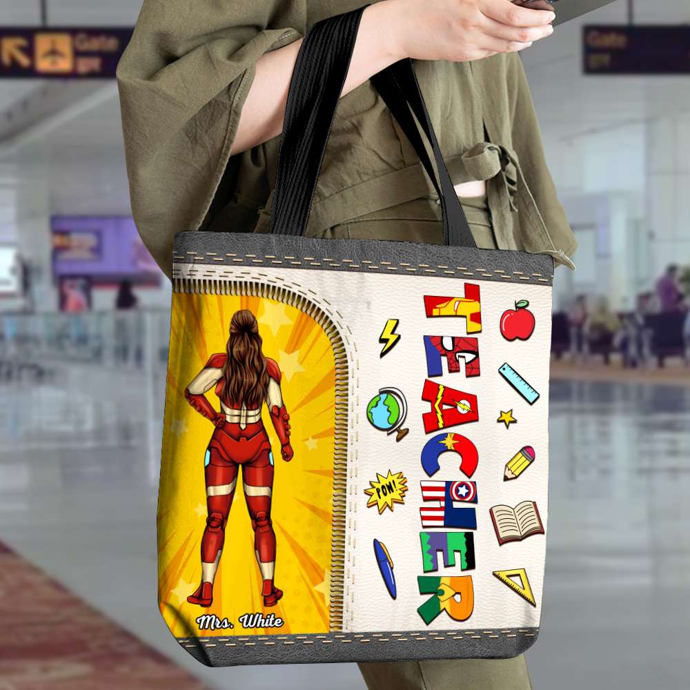 Teacher, Gift For Teacher, Personalized Tote Bag, Teacher Tote Bag, Back To School Gift 05QHTI100723TM - Tote Bag - GoDuckee