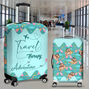 Custom Photo Gifts For Couple Luggage Cover 01KADC030724 - Luggage Covers - GoDuckee