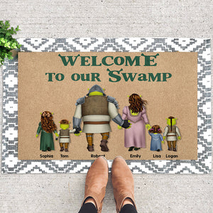 Welcome To Our Swamp, Gift For Family, Personalized Doormat, Family Doormat 01NATI100623HH - Doormat - GoDuckee