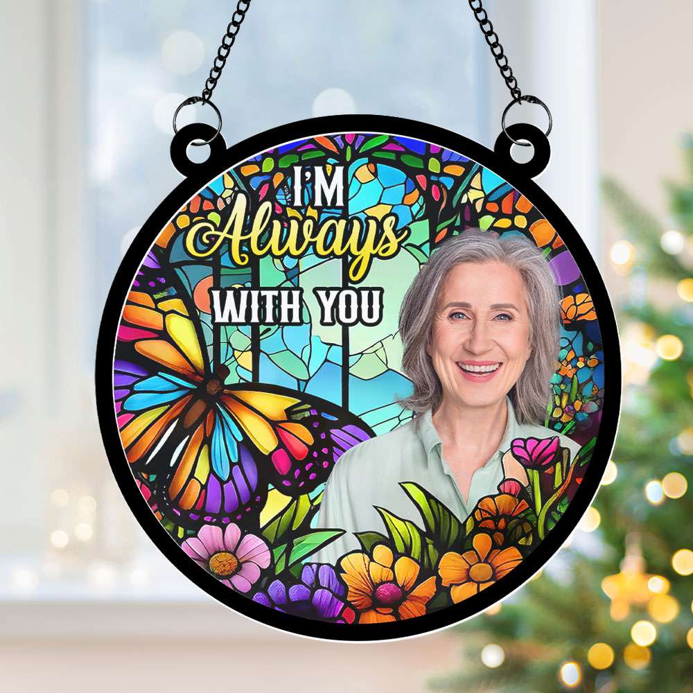 Custom Photo Gifts For Heaven Memorial Suncatcher Ornament 021NATI150824 - Ornament - GoDuckee