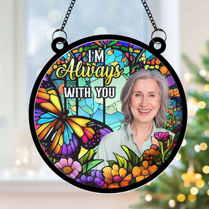 Custom Photo Gifts For Heaven Memorial Suncatcher Ornament 021NATI150824 - Ornament - GoDuckee