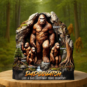 Personalized Gifts For Dad Plaque Father's Day Dadsquatch 06TGTI080425 - Shaped Plaques - GoDuckee