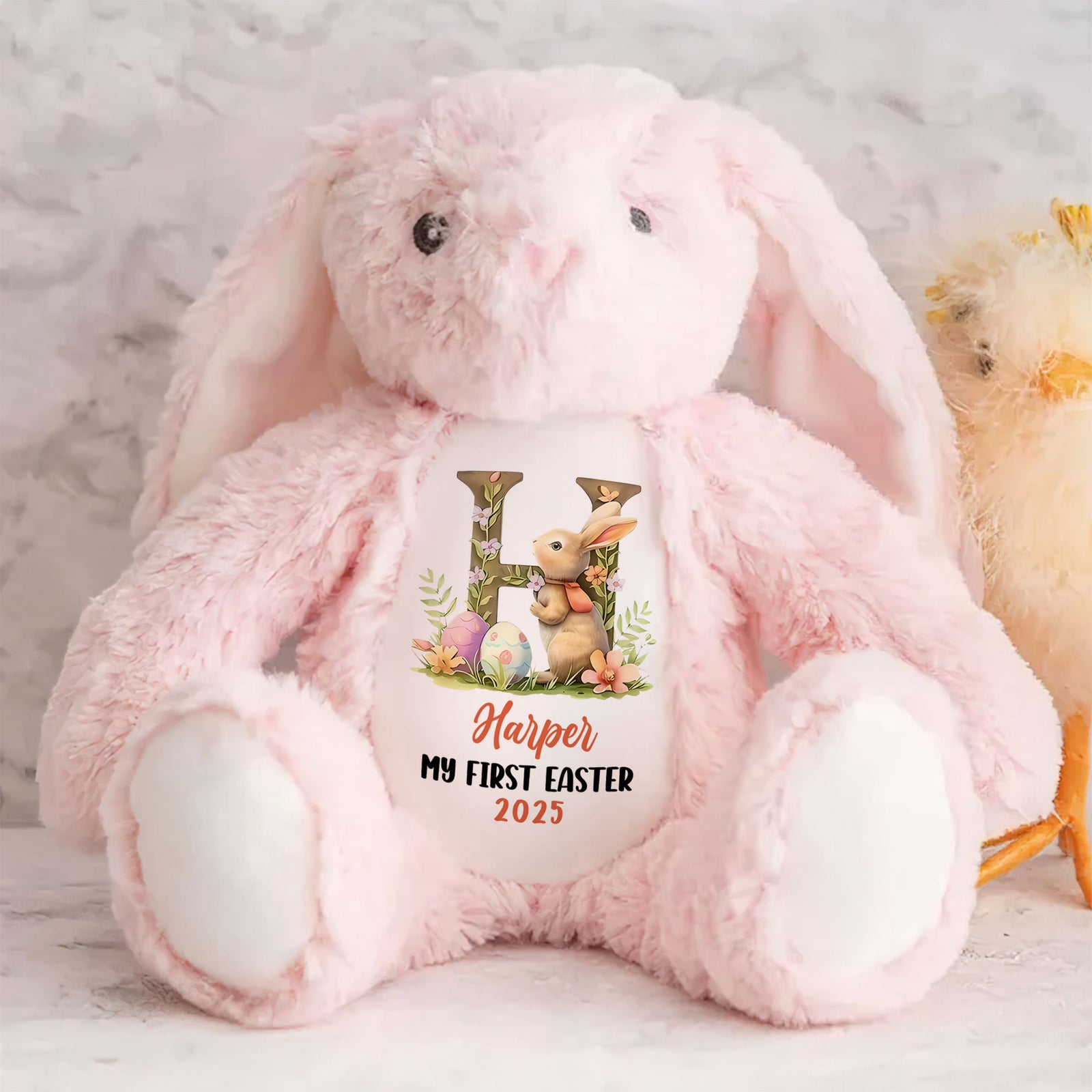 Personalized Gifts For Kid Stuffed Bunny, Easter Bunny Alphabet 01tgti140325 - Bunny - GoDuckee