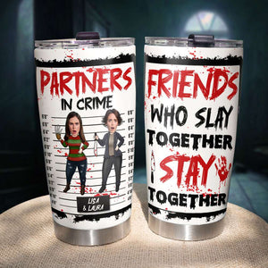 Custom Photo Gifts For Friends Halloween Tumbler 04HTTI230924HH - Tumbler Cup - GoDuckee