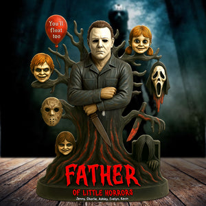 Horror Dad Plaque - Personalized Gifts For Dad 05ohti050525 - Shaped Plaques - GoDuckee