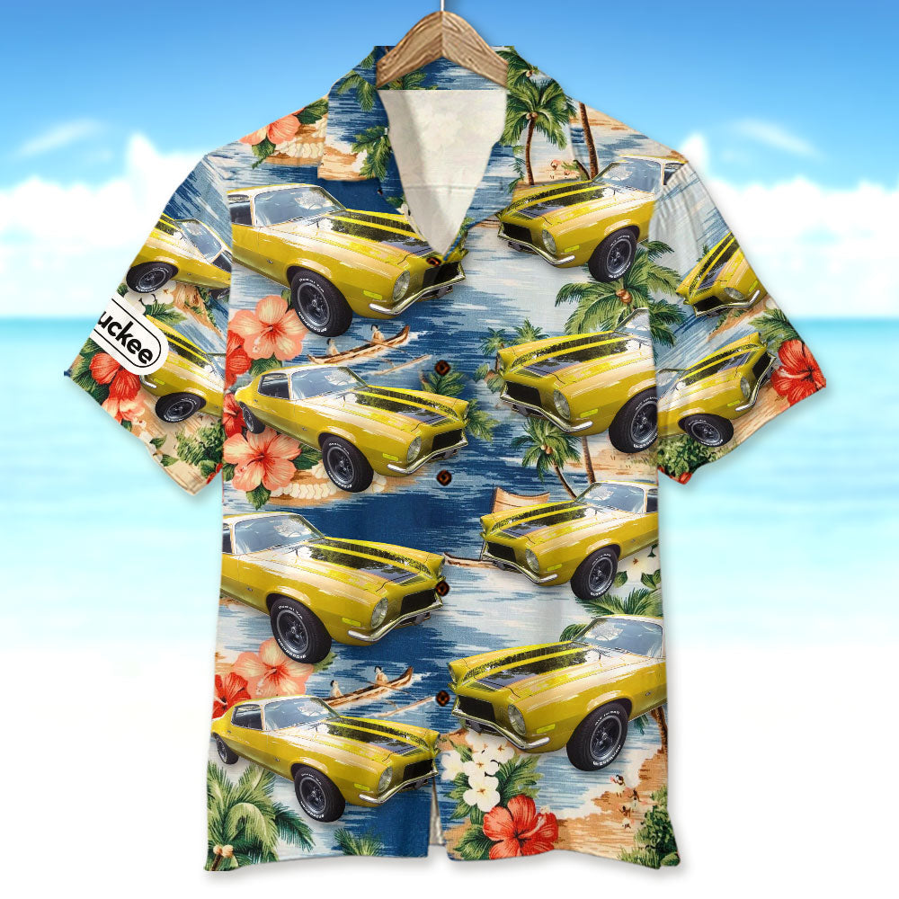 GoDuckee Custom Classic Car Hawaiian Shirt, Dancing Girls Pattern