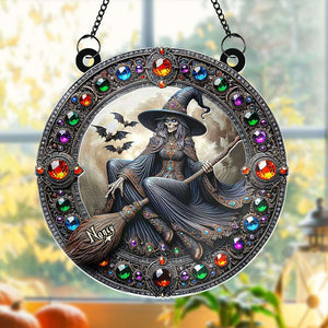 Personalized Round Shaped Home Decor Witch Sun Catcher 01HUTI210824 3D Halloween Wicked Witch - Ornament - GoDuckee