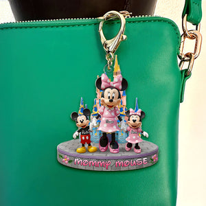 Personalized Gifts For Mom Keychain, Mom & Kids Hand In Hand 01qhti090425 - Keychains - GoDuckee