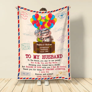 Adventure Together, Couple Gift, Personalized Blanket, Old Couple Blanket, Anniversary Gift 02DNDT101122 - Blanket - GoDuckee