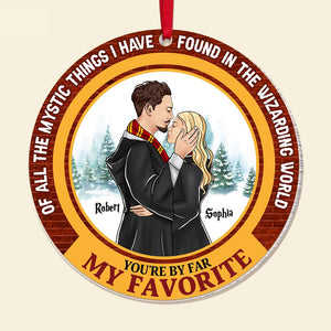 You're By Far My Favorite, Couple Gift, Personalized Acrylic Ornament, Magic Couple Ornament, Christmas Gift 04HUTI160923TM - Ornament - GoDuckee