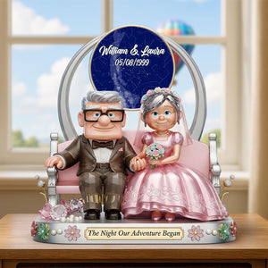 Old Couple Plaque - Personalized Gifts For Couple 01nati230625 - Shaped Plaques - GoDuckee