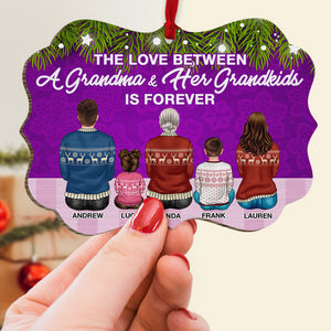 Grandma's Love With Grandkids Is Forever 02acdt150823tm Medallion Wood Ornament - Ornament - GoDuckee