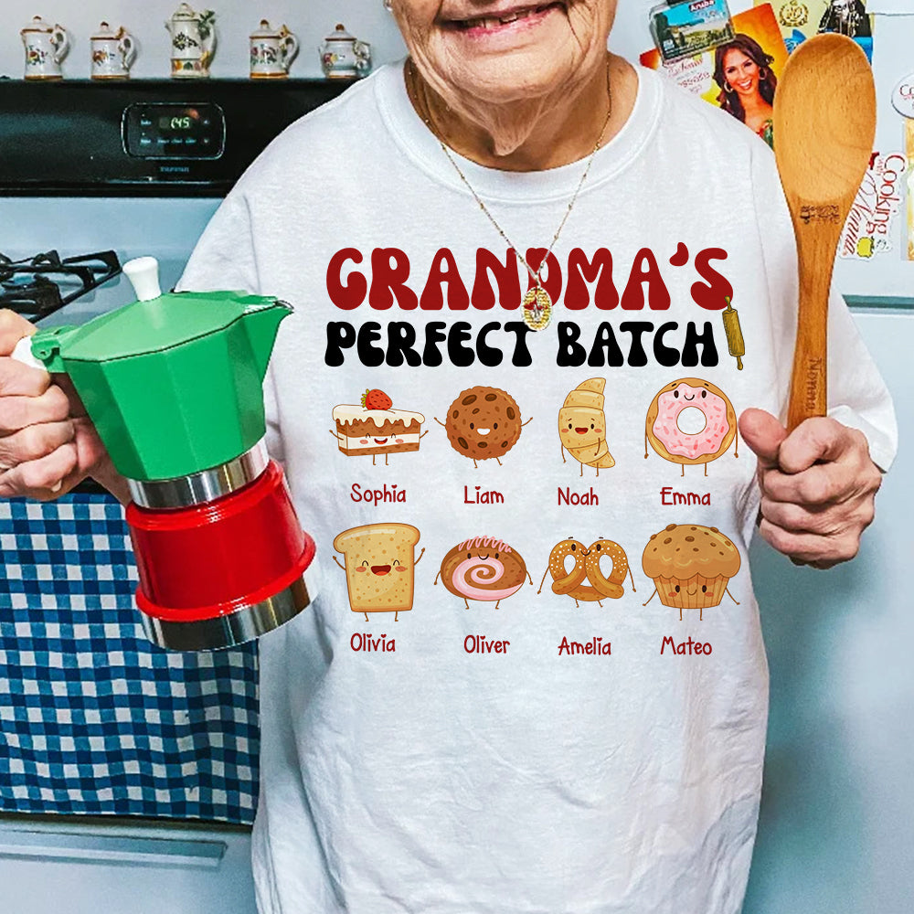 Grandma's Perfect Batch, Personalized Shirt, Gifts For Grandma - Shirts - GoDuckee