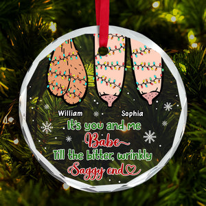 Personalized Gifts For Couple Christmas Ornament Funny Couple 05OHTI081024 - Ornament - GoDuckee