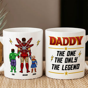 Personalized Gifts For Father Coffee Mug Daddy, The One, The Only, The Legend 06OHTI140324PA - Coffee Mugs - GoDuckee