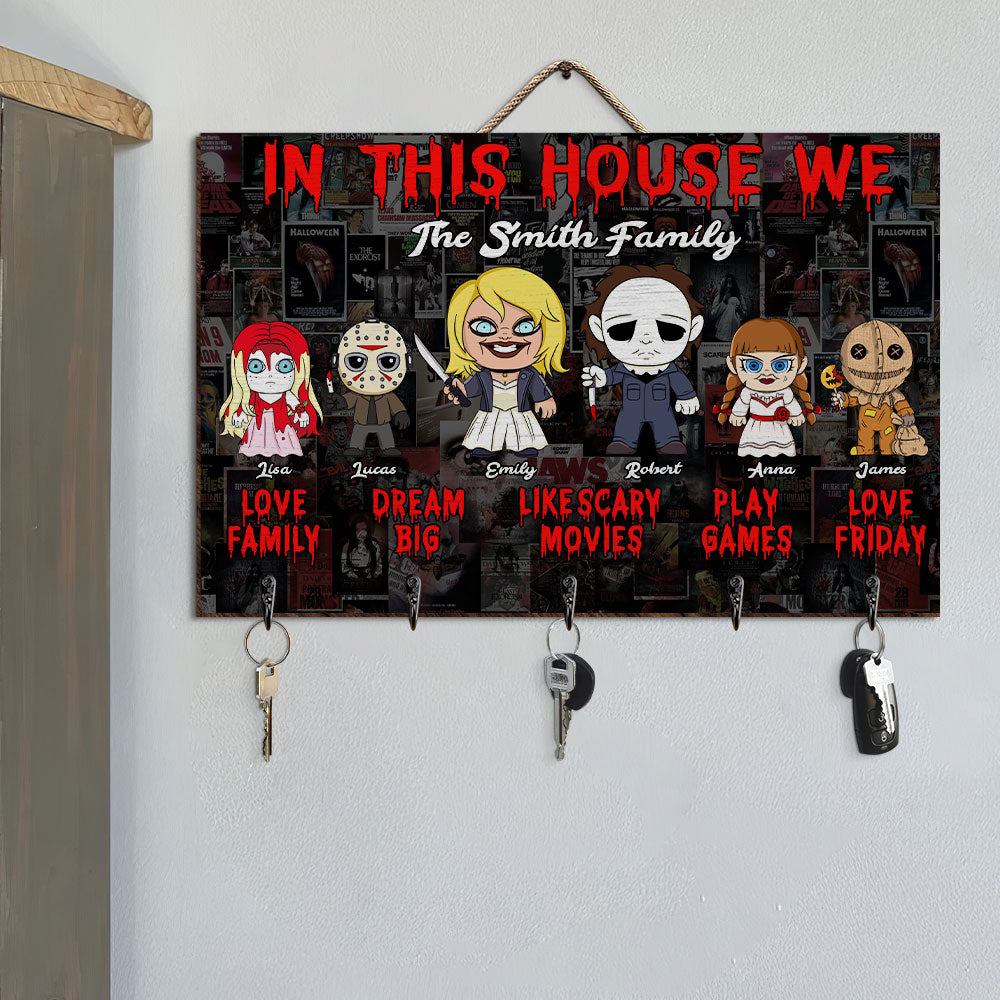 Personalized Gift for Family Wood Key Hanger 03OHTI250624HA - Wood Sign - GoDuckee