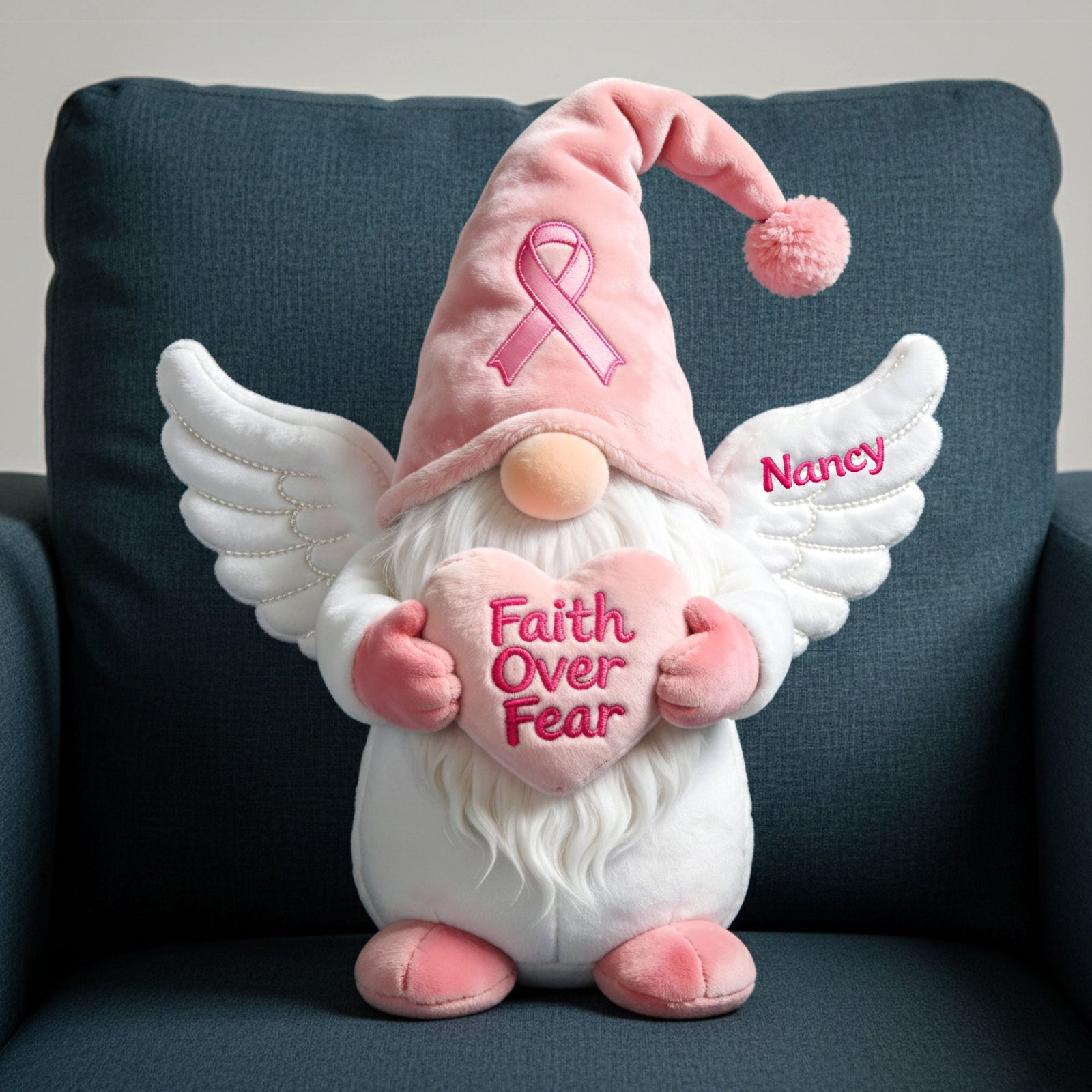 Gnome Cancer Awareness Custom Shape Pillow - Personalized Gifts 03nati111225