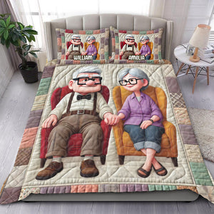 Personalized Gifts For Couple Quilt Bedding Set 03tgti090125 - Blanket - GoDuckee