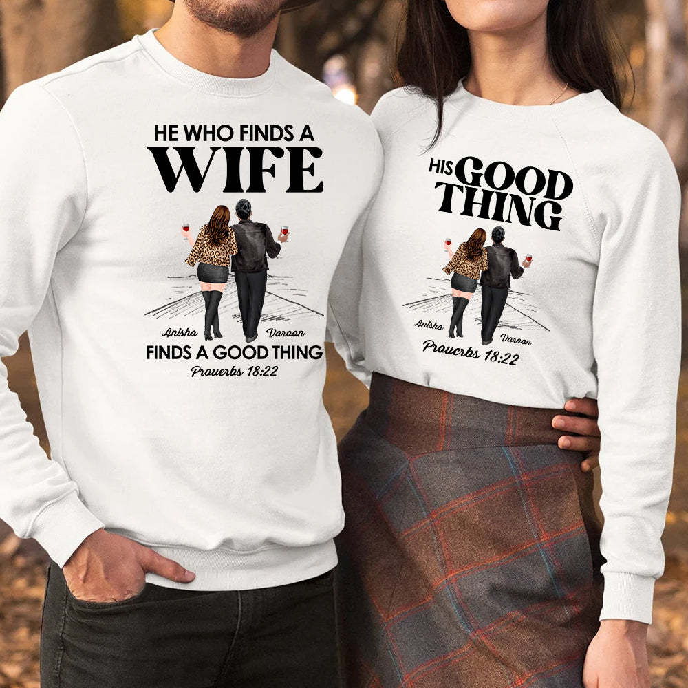 Fine A Good Thing, Couple Drinking Personalized T-shirt Hoodie Sweatshirt - Shirts - GoDuckee