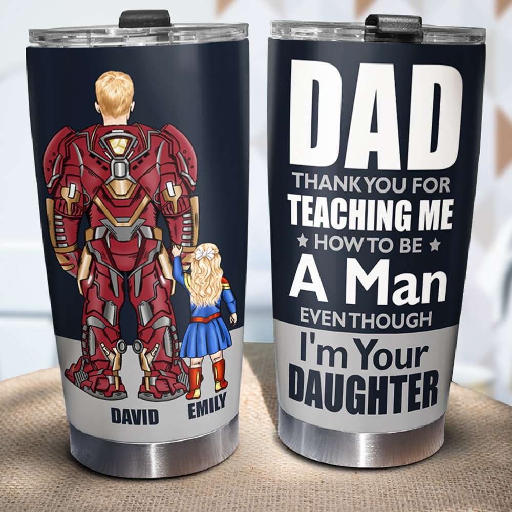 Thank You Dad, Gift For Father's Day, 04ACDT160523TM Personalized Family Tumbler - Tumbler Cup - GoDuckee