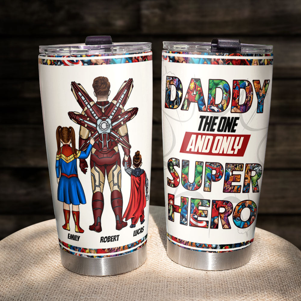 Daddy The One And Only Personalized Tumbler 01dnti250523tm - Tumbler Cup - GoDuckee