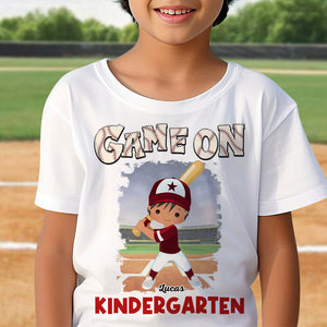 Game On, Gift For Kids, Personalized Shirt, Baseball Kids Shirt, Back To School Gift - Shirts - GoDuckee