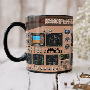 Personalized Aircraft Cockpit Mug, Gift For Airplane Lovers BLM-humix151223 - Coffee Mug - GoDuckee