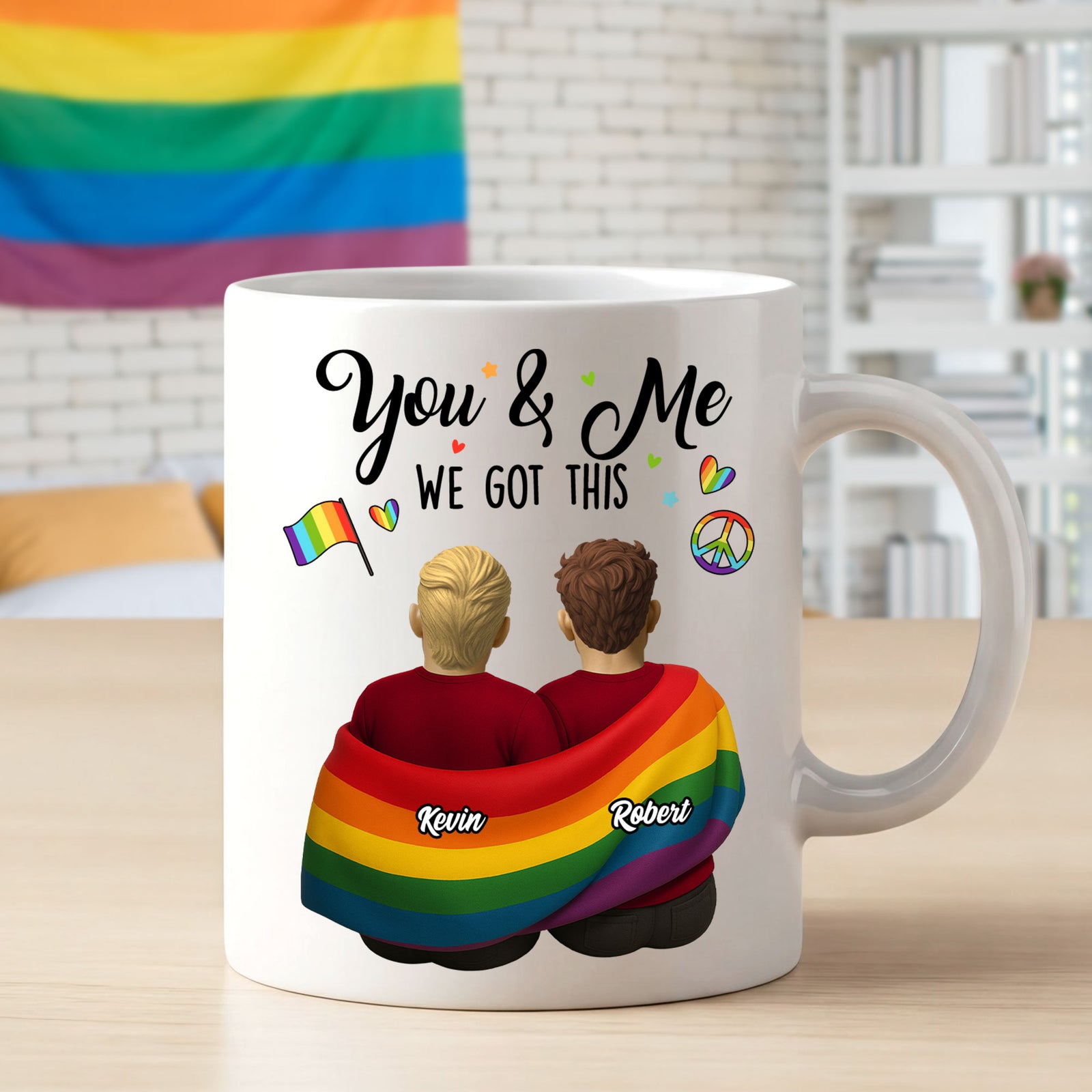 LGBT Couple Mug - Personalized Gifts For Couple 03toti290525 - Coffee Mug - GoDuckee