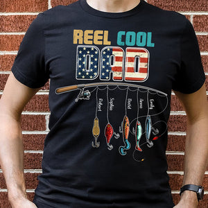 Reel Cool Dad, Fishing Personalized Shirt Hoodie Sweatshirt 05HUTI260423 - Shirts - GoDuckee