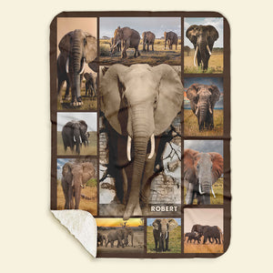 Personalized Gifts For Elephant Lover Blanket 011qhti311224 - Blanket - GoDuckee