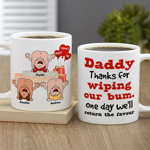 Buy Uniqx Thanks For Wiping My Bum Father's Day Mugs