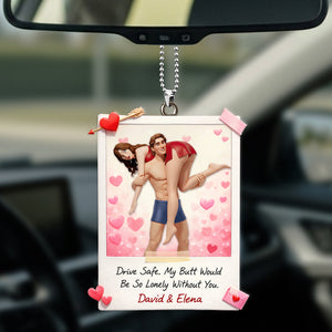 Playful Couple Car Ornament - Personalized Gifts For Couples 05HUTI300126 - Ornament - GoDuckee
