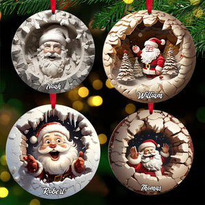 Personalized Gifts For Family Christmas Ornament Santa Claus 03xqti090924 - Ornament - GoDuckee