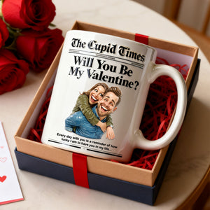 Newspaper Couple Custom Photo Coffee Mug - Personalized Gifts For Couple 01nati070126 - Coffee Mug - GoDuckee