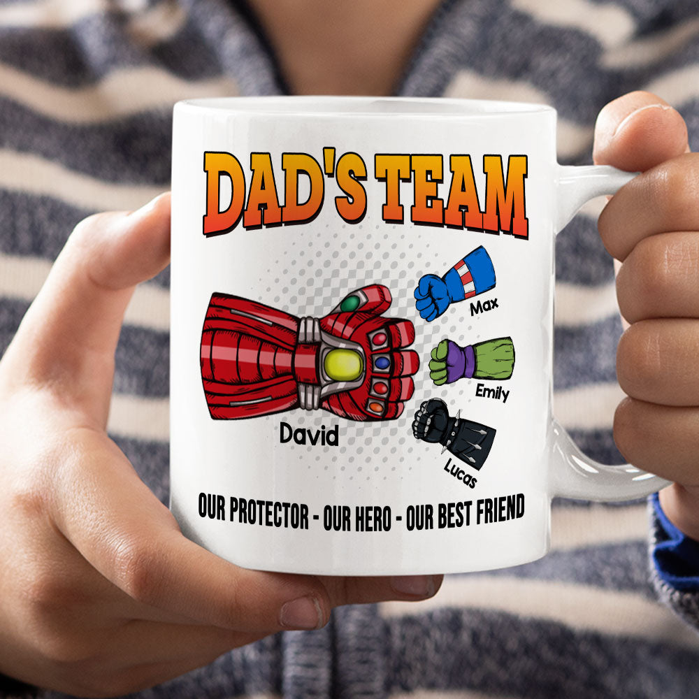 Dad's Team Personalized Mug TT-03NATI170523HA - Coffee Mug - GoDuckee
