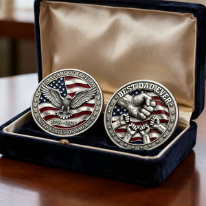 250th Anniversary USA Printed Metal Coin - Personalized Gifts For Dad 03nati270226 - Coin - GoDuckee