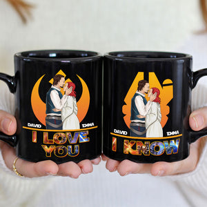 I Love You, Gift For Couple, Personalized Mug, Couple Kissing Mug, Couple Gift 06HUTI270423TM - Coffee Mug - GoDuckee