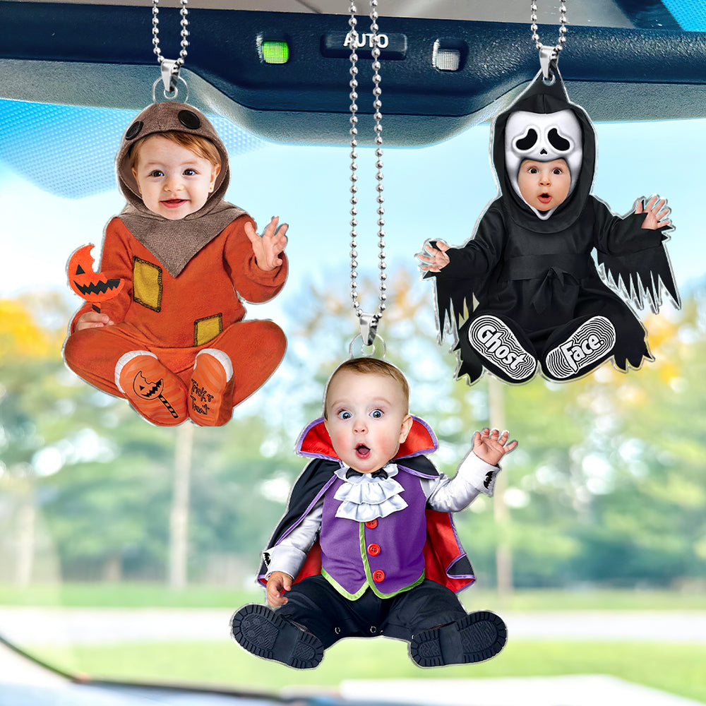 Funny Halloween Custom Face For Kids 02HUTI290824 Personalized Acrylic Photo Ornament - Ornaments - GoDuckee