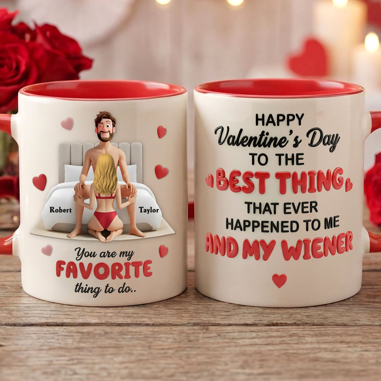 Couple The Best Thing Accent Mug - Personalized Gifts For Couple 02kiti270126 - Coffee Mug - GoDuckee
