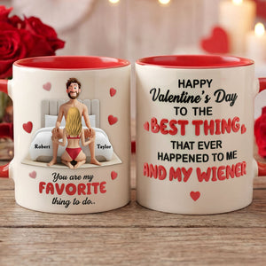 Couple The Best Thing Accent Mug - Personalized Gifts For Couple 02kiti270126 - Coffee Mug - GoDuckee
